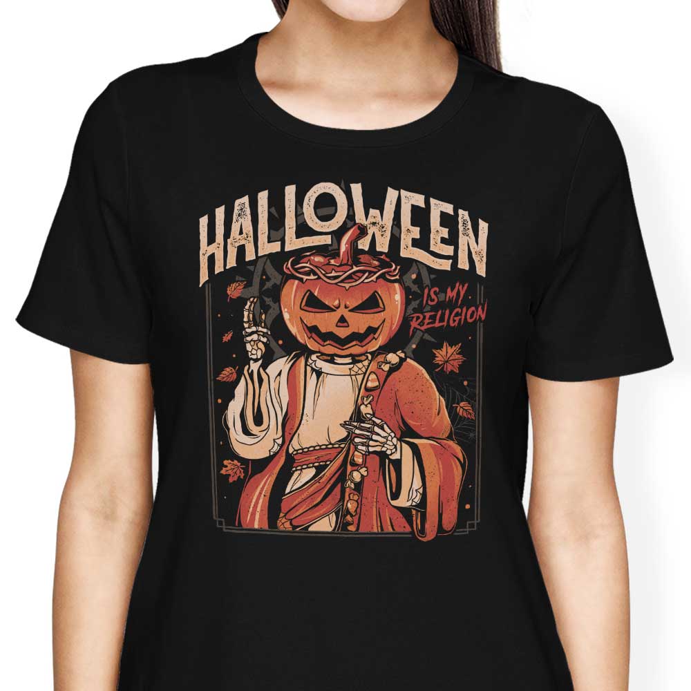 Women's Halloween-themed Apparel - 'Halloween is My Religion'