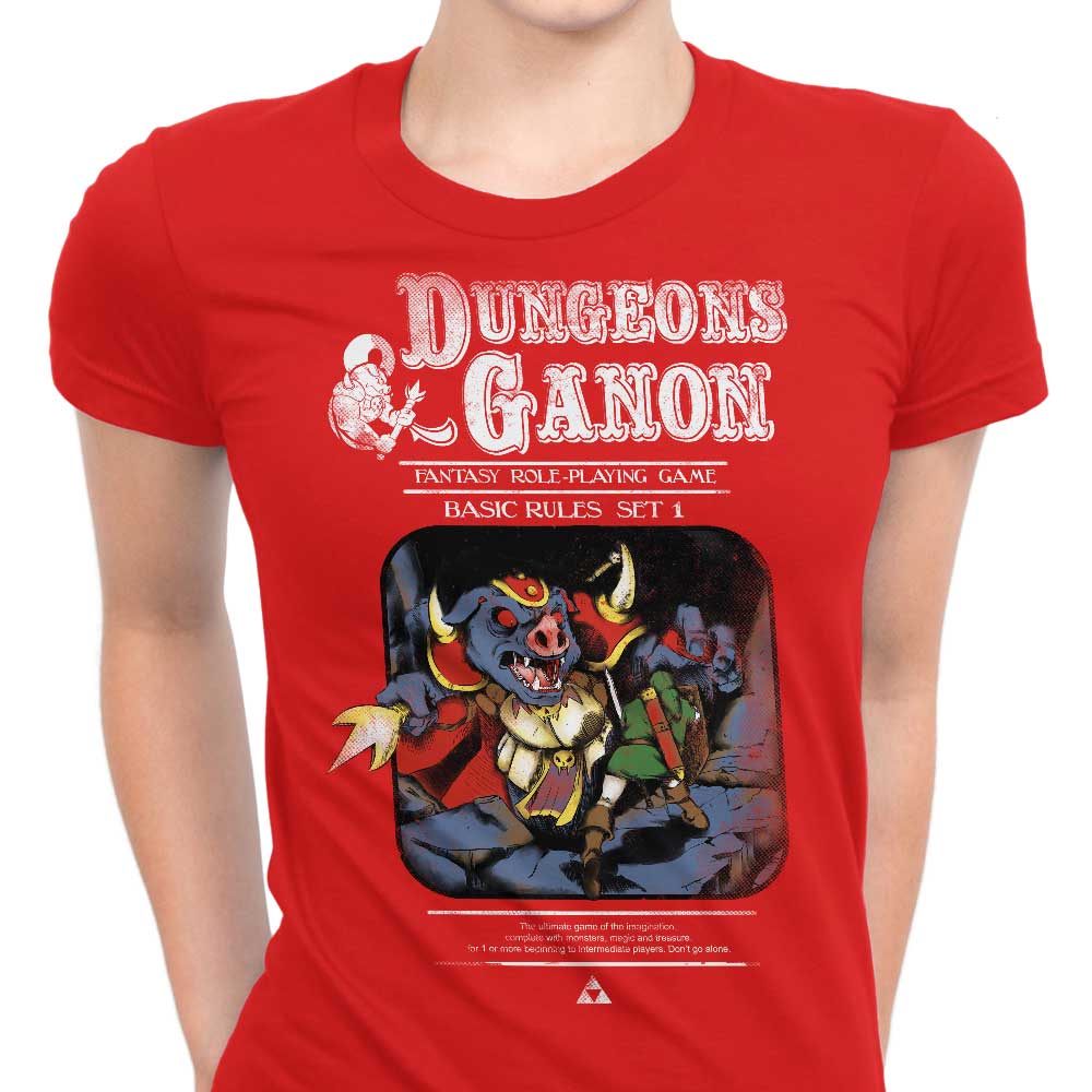 Women's Dungeons and Ganon Themed Apparel - T-Shirts and Premium T-Shirts