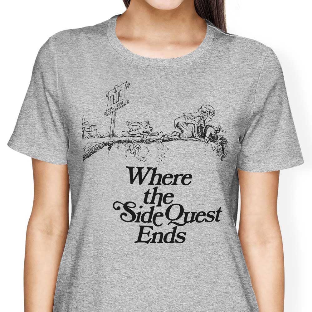 DJKopet's 'Where the Side Quest Ends' Women's Stylish Apparel