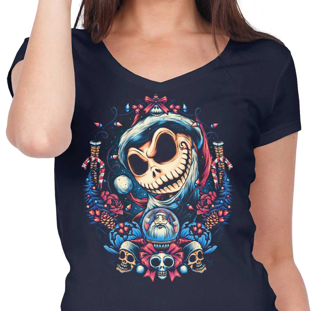 Gorgeous Women's V-Neck Christmas King Apparel