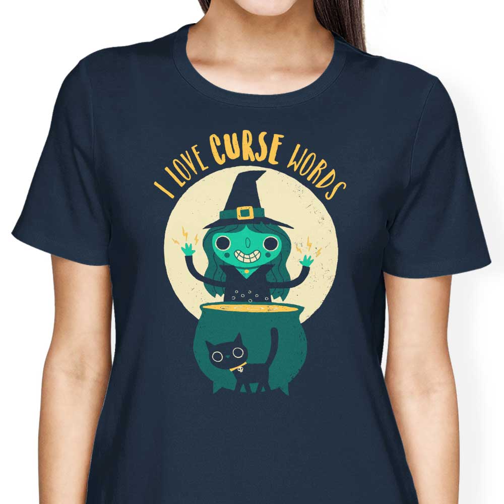DinoMike's Women's 'I Love Curse Words' Stylish T-Shirts
