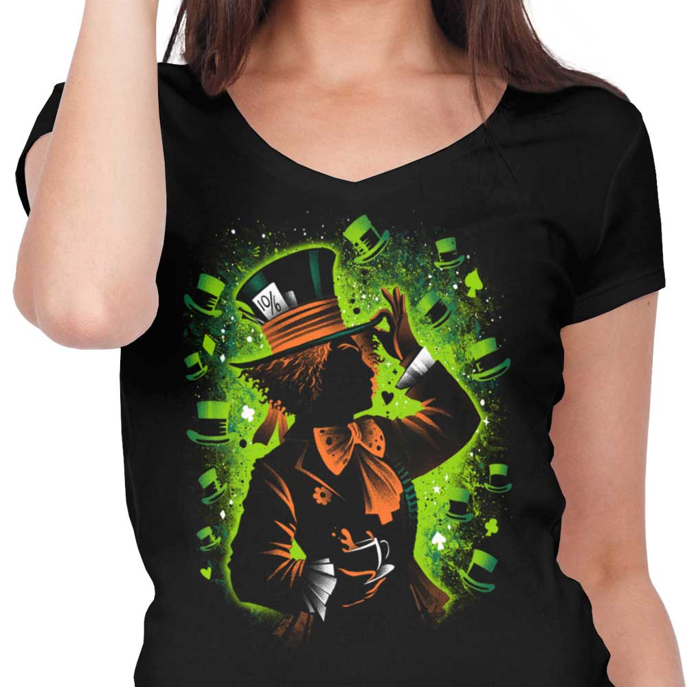 Exceedingly Enraged - Women's Fashionable V-Neck Top