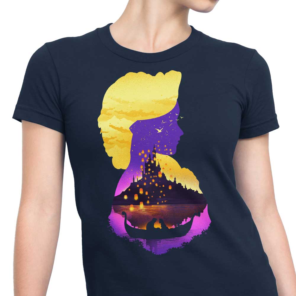 Elegant Women's Tower Princess Silhouette Apparel