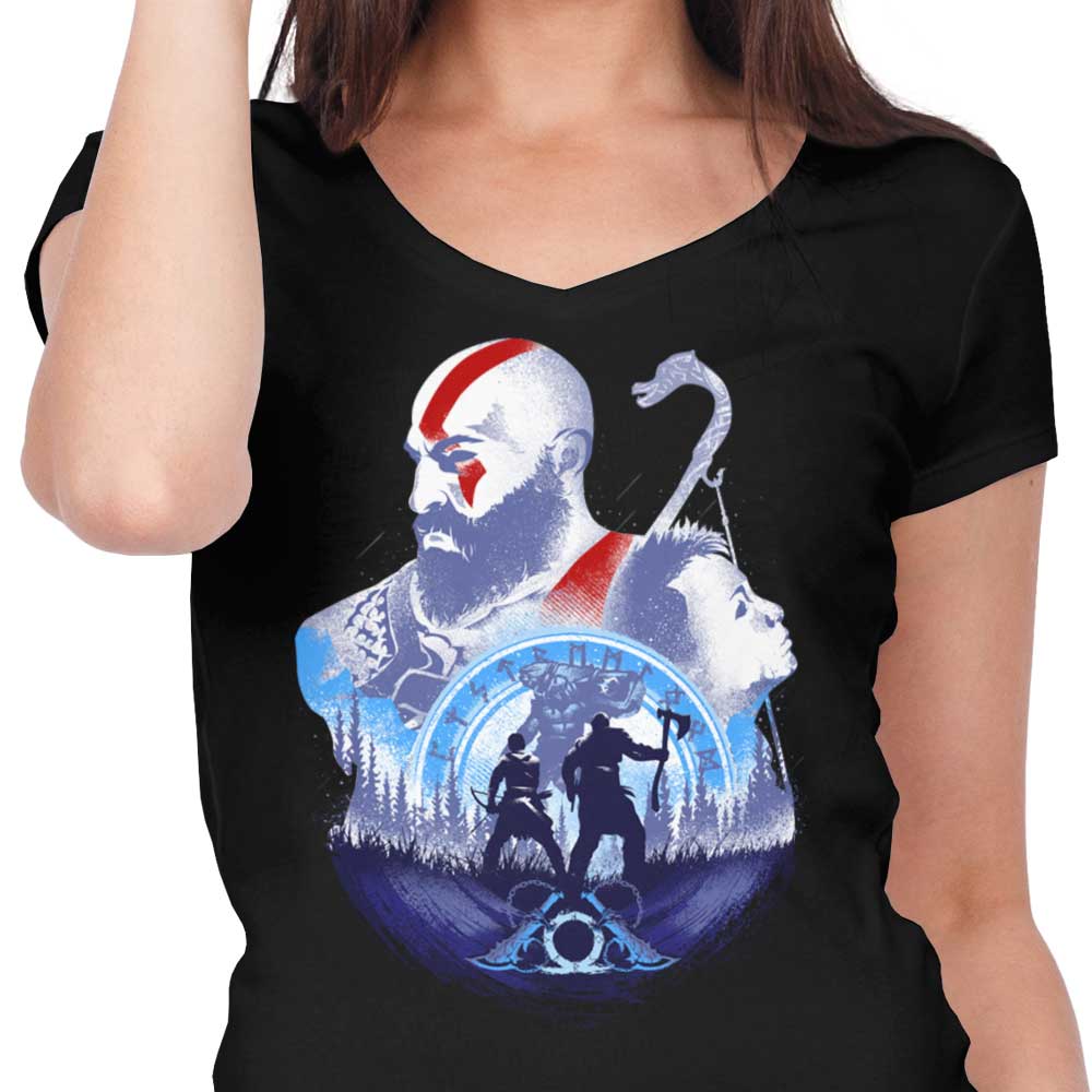 Exciting Adventures with My Father - Women's Stylish V-Neck T-Shirt
