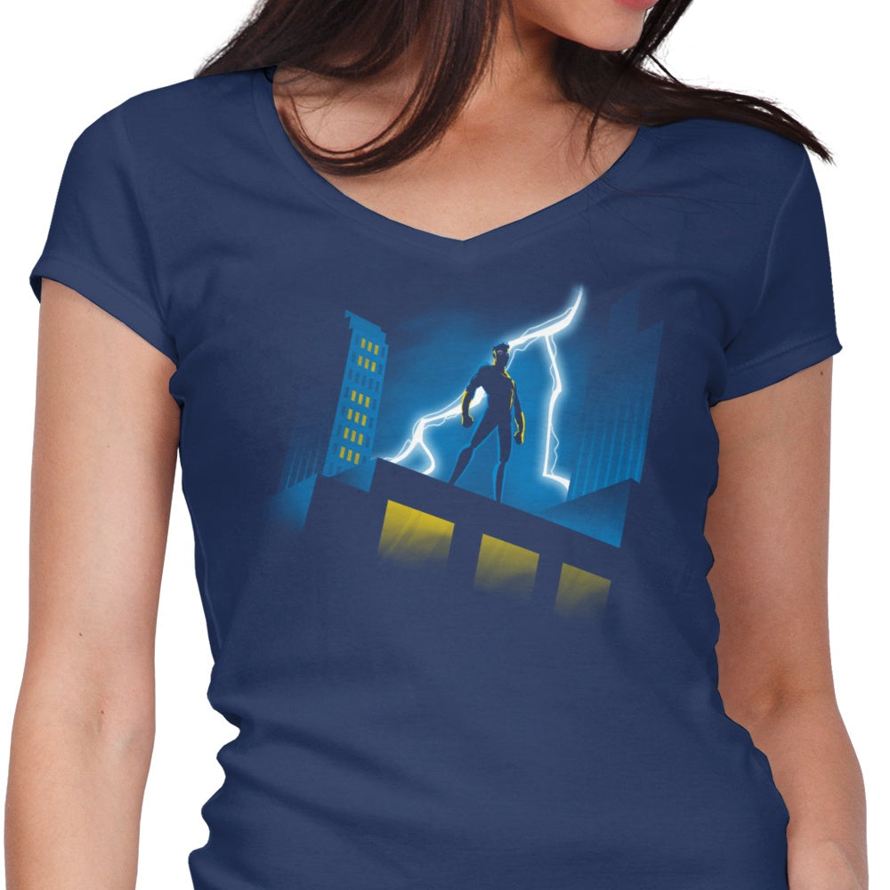 Women's V-Neck T-Shirt from the Hero Animated Series