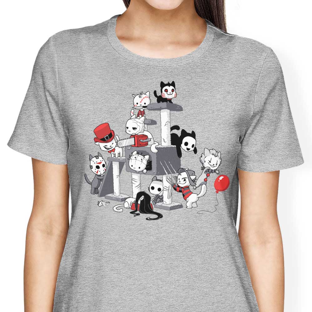 Scary Cat Themed Women's Clothing - T-Shirts and Premium T-Shirts
