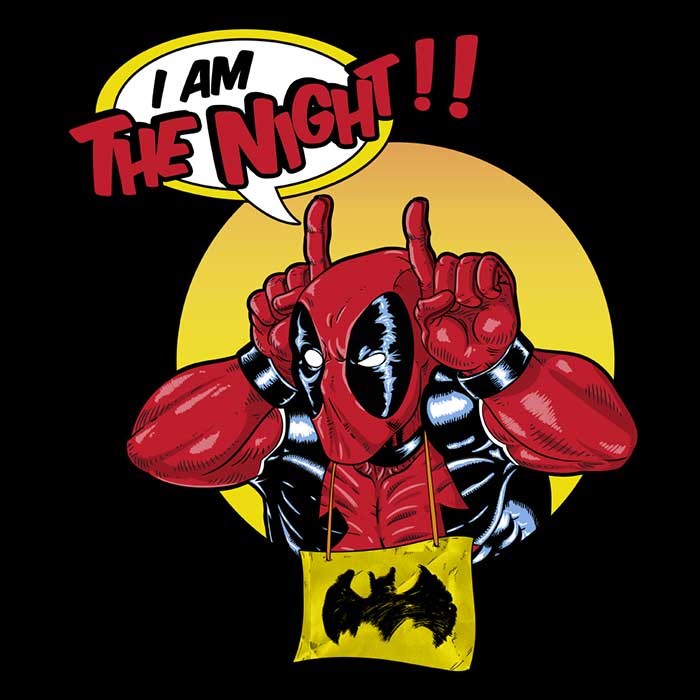 Women's Stylish V-Neck T-Shirt - 'I'm the Night' Collection by Skullpy