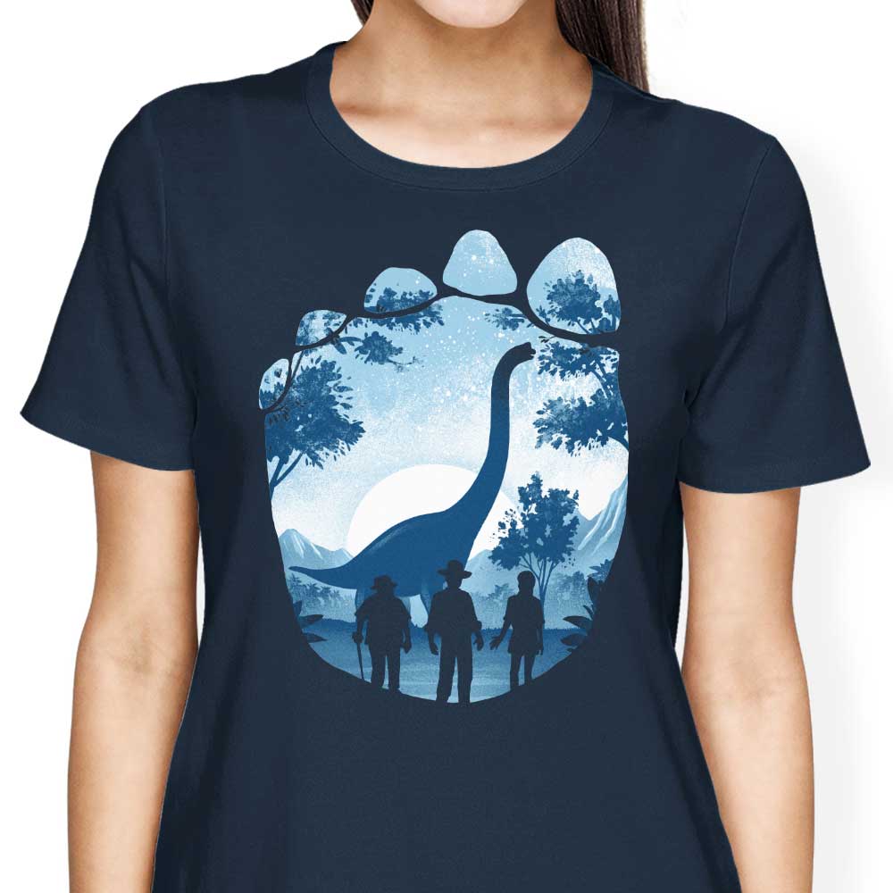 Women's Apparel with Brachiosaurus Footprint Design