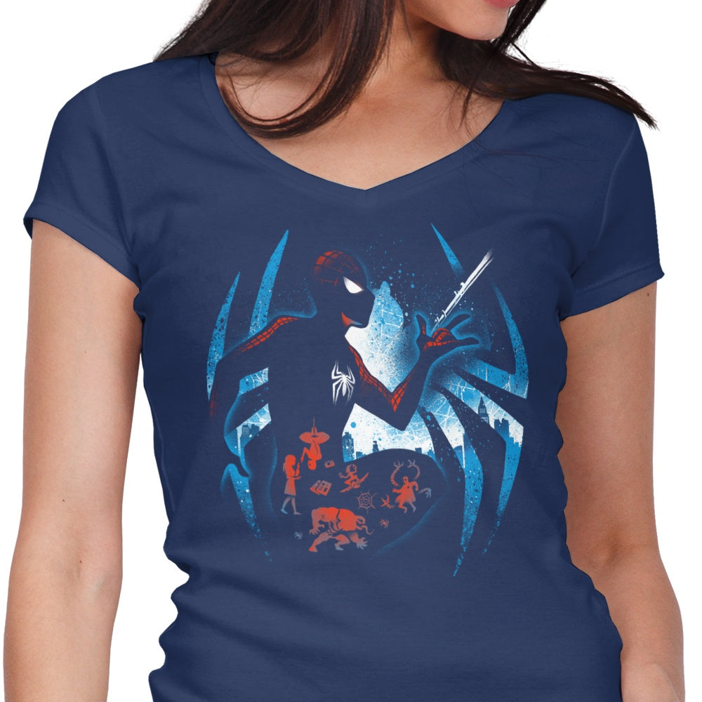 Become the Spider - Women's Fashionable V-Neck Top