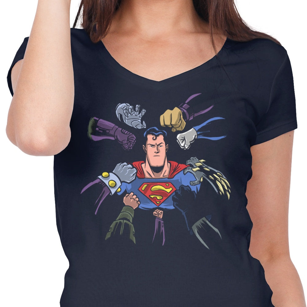 Super Surrounded Women's Fashionable V-Neck Top