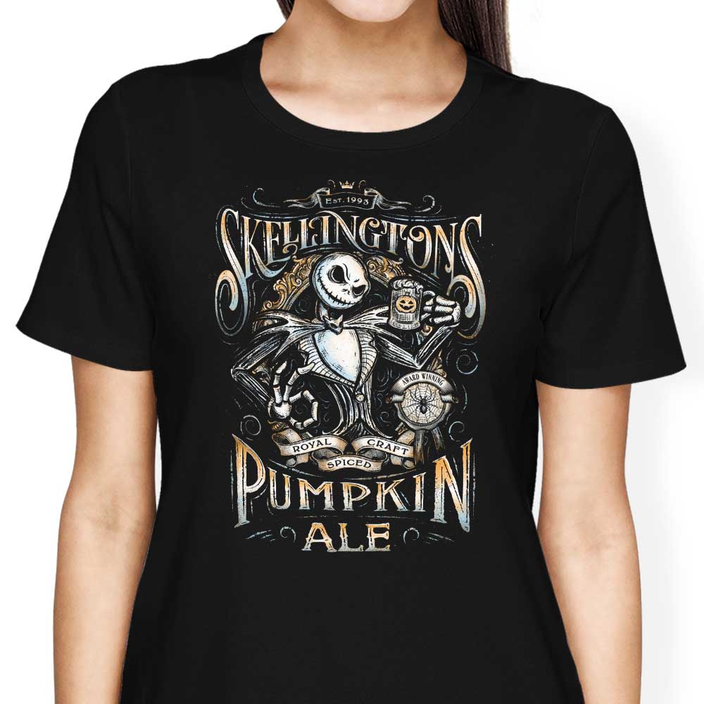 Skellington's Pumpkin Ale Women's Clothing - T-Shirts and Premium T-Shirts