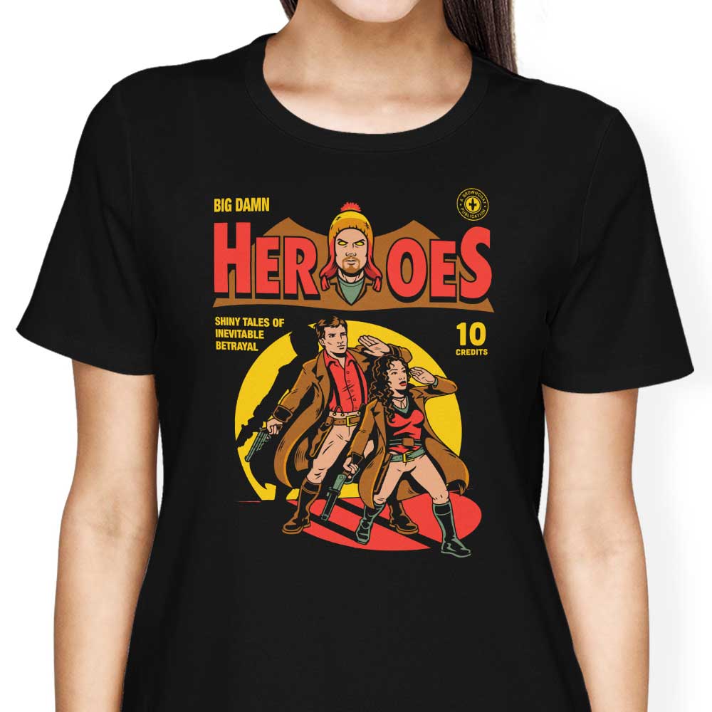 Harebrained's Heroes Comic Women's Stylish T-Shirts