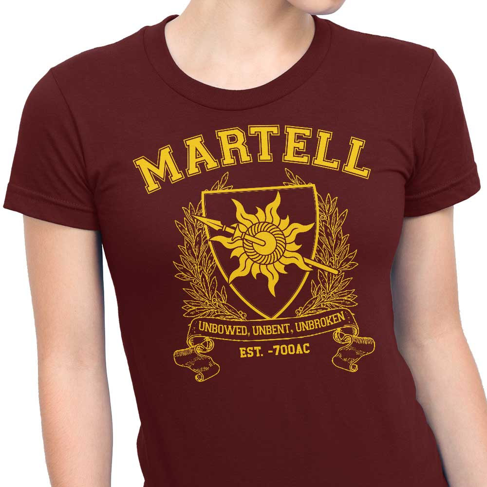Martell University Women's Fashion Apparel - T-Shirts and Premium T-Shirts