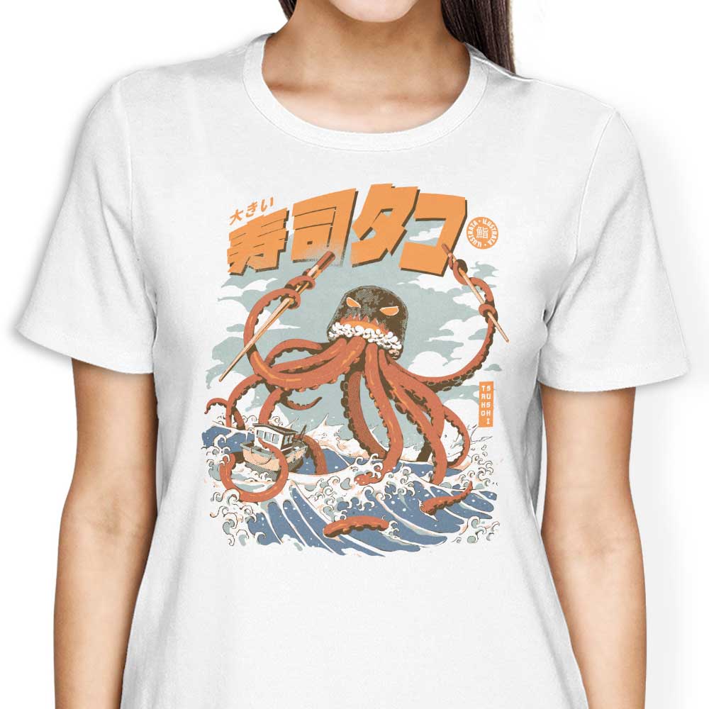Ilustrata's Tako Sushi Women's Comfortable Cotton T-Shirts
