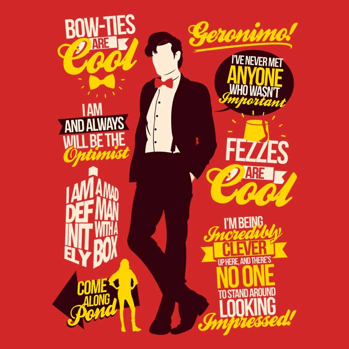 Women's Eleventh Doctor Quotes Apparel - T-Shirts and Premium T-Shirts