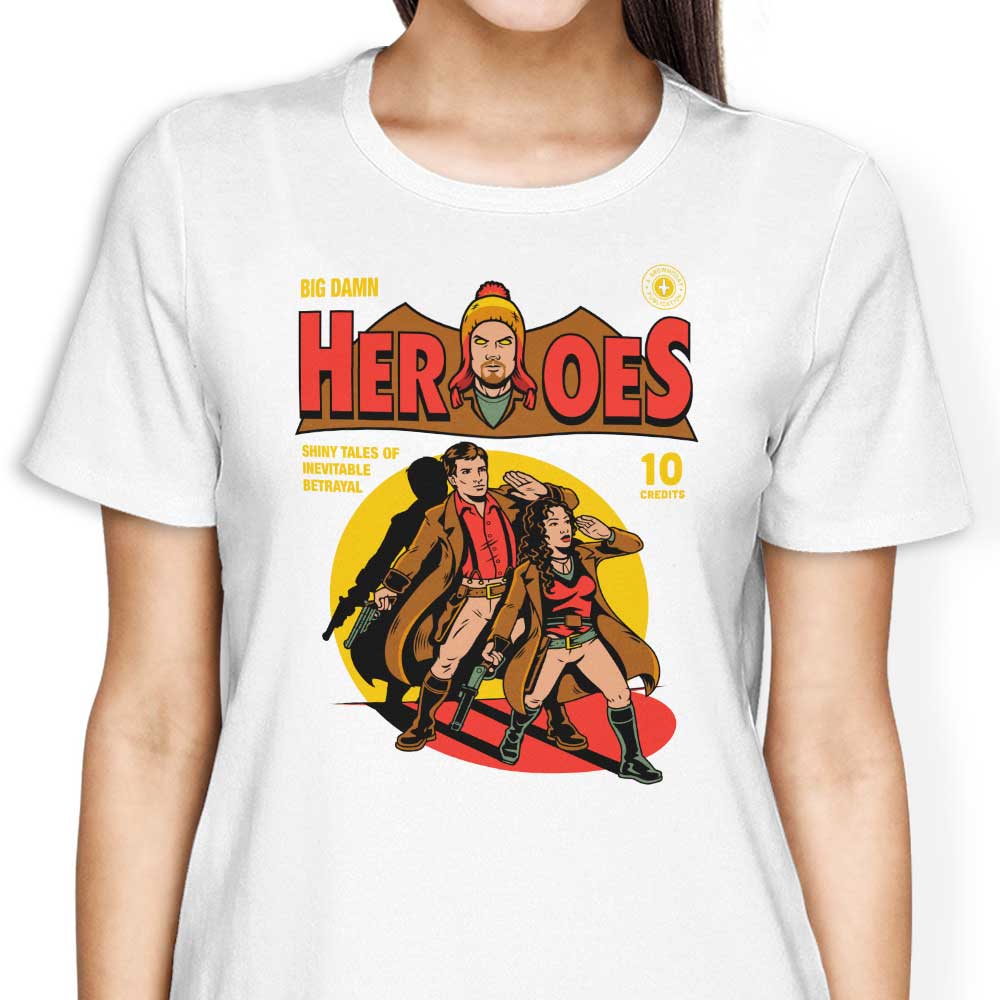 Harebrained's Heroes Comic Women's Stylish T-Shirts
