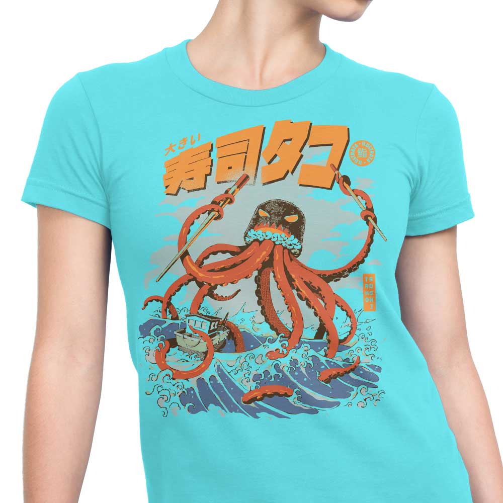 Ilustrata's Tako Sushi Women's Comfortable Cotton T-Shirts