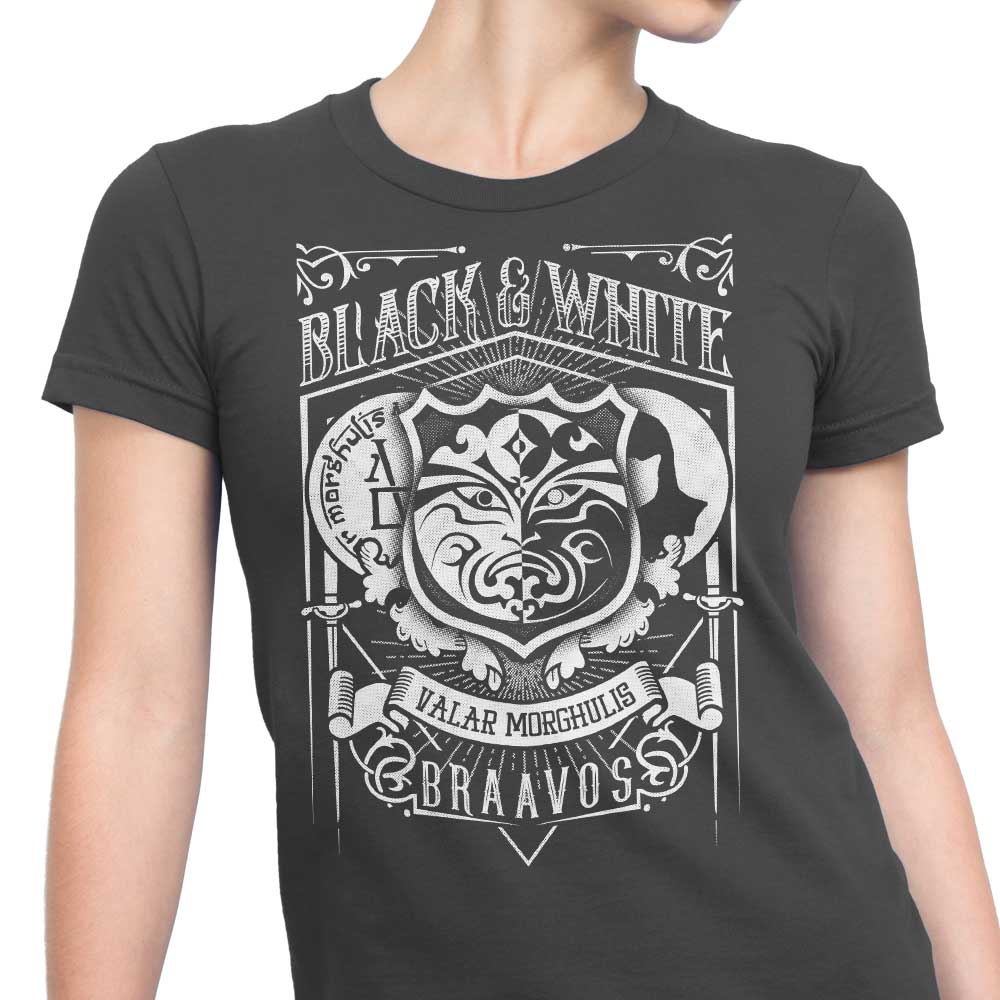 Vintage Black and White Women's Fashionable Apparel