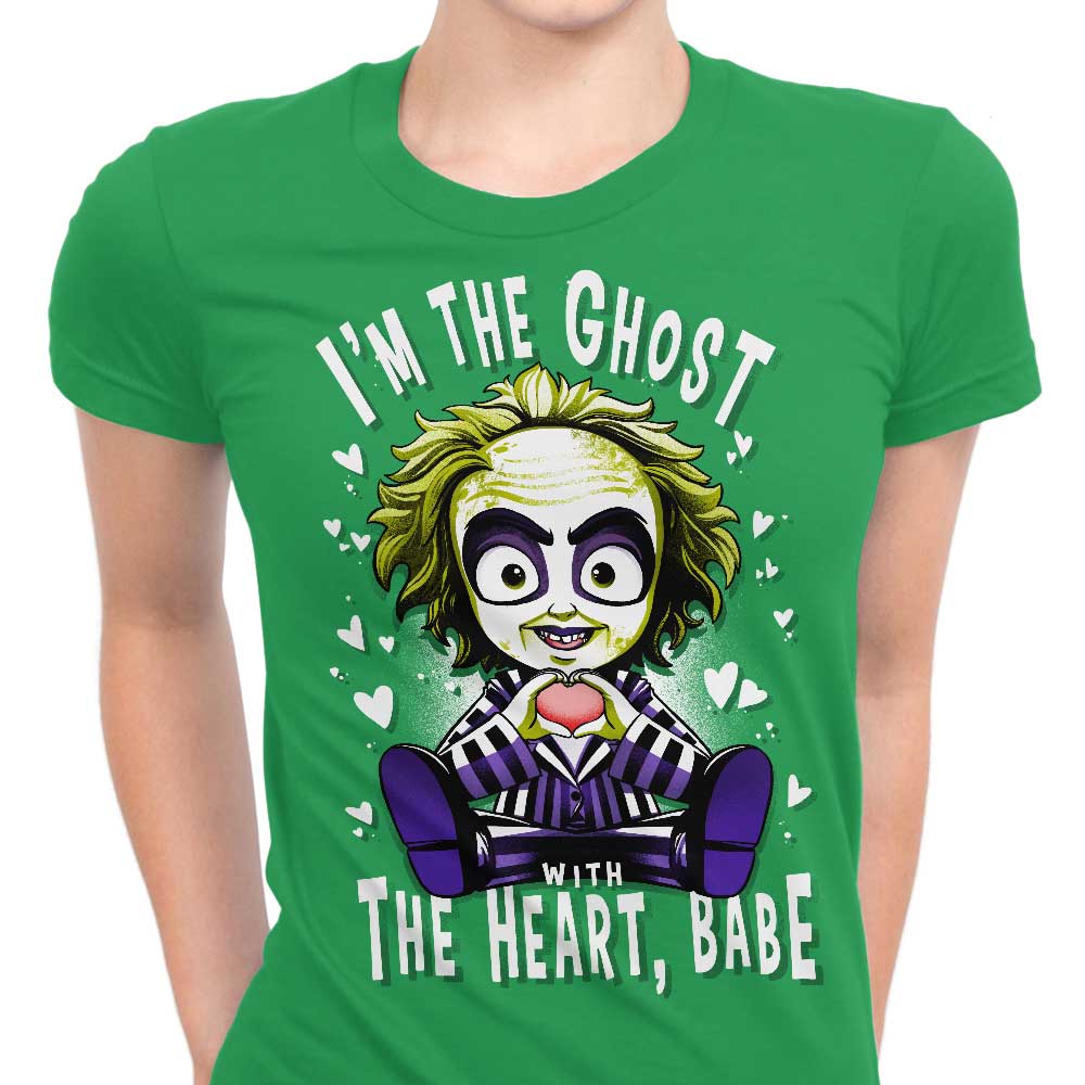 Alemaglia's Hearty Ghost Women's T-Shirts in Various Sizes