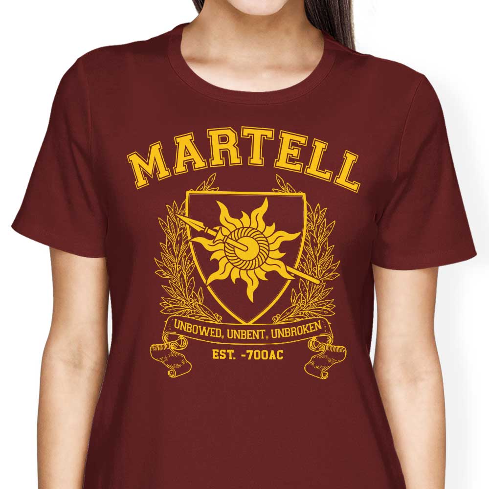 Martell University Women's Fashion Apparel - T-Shirts and Premium T-Shirts