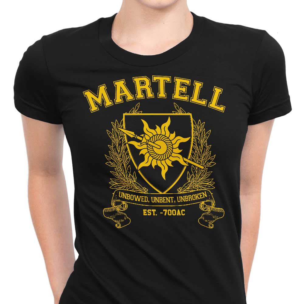 Martell University Women's Fashion Apparel - T-Shirts and Premium T-Shirts