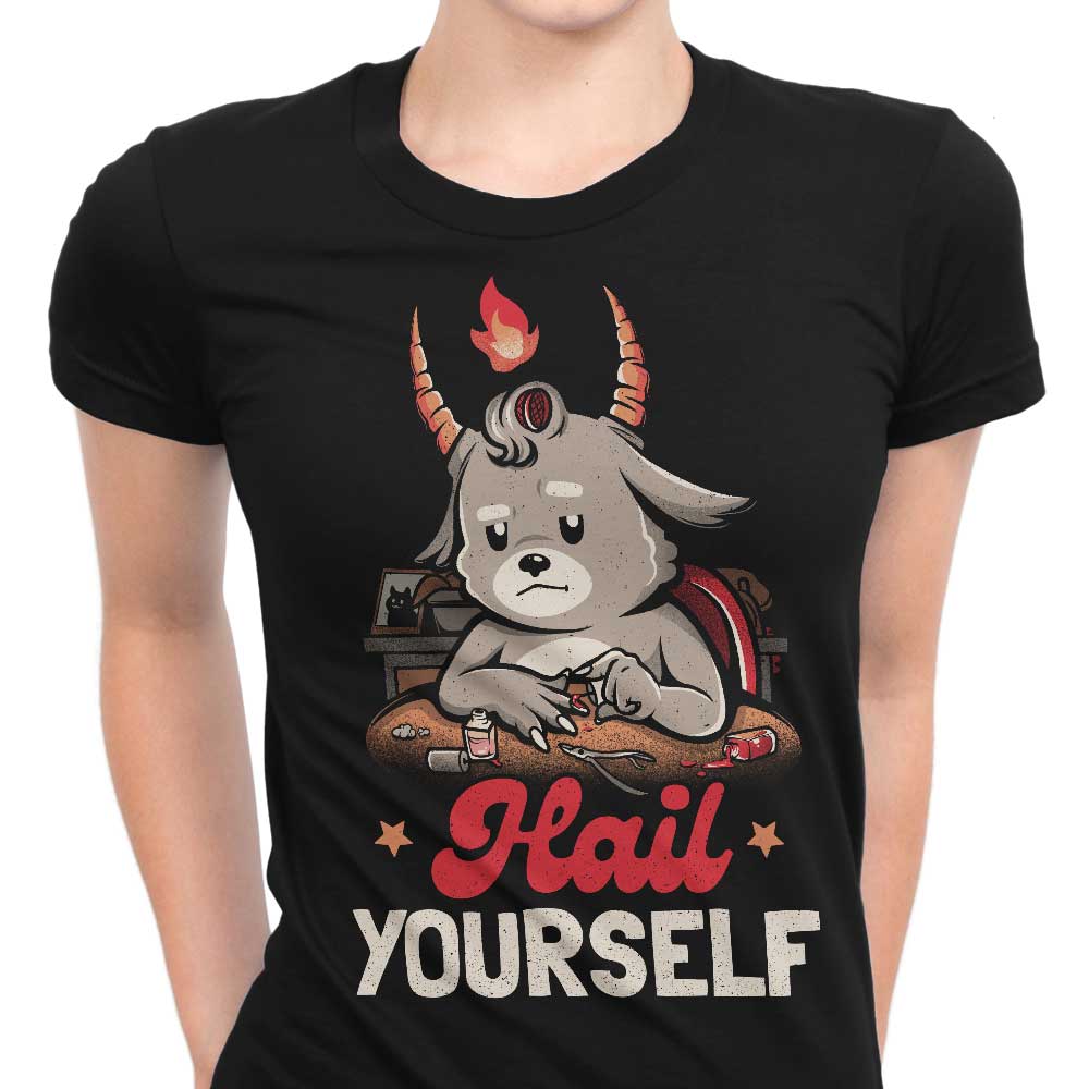 Elegant Women's Apparel - 'Hail Yourself' T-Shirts