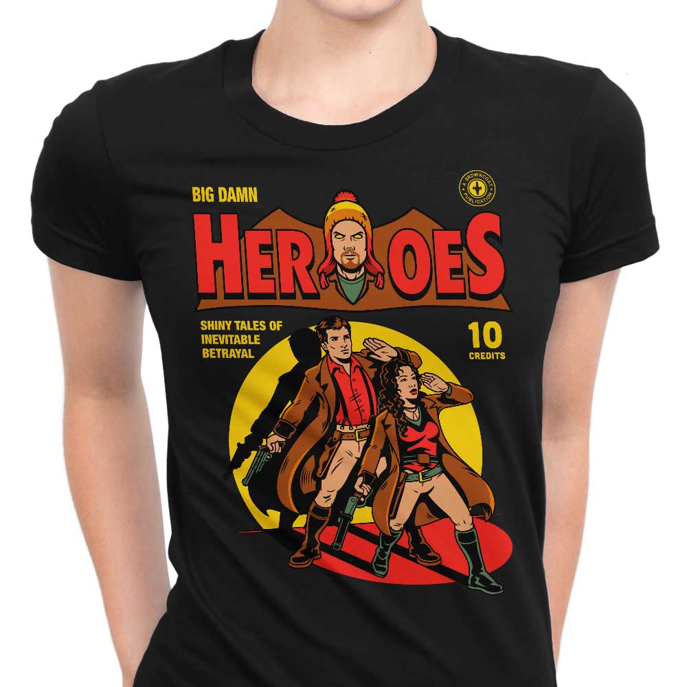 Harebrained's Heroes Comic Women's Stylish T-Shirts