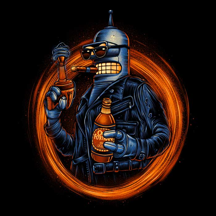 Glitchygorilla Benderminator - Stylish Women's T-Shirts