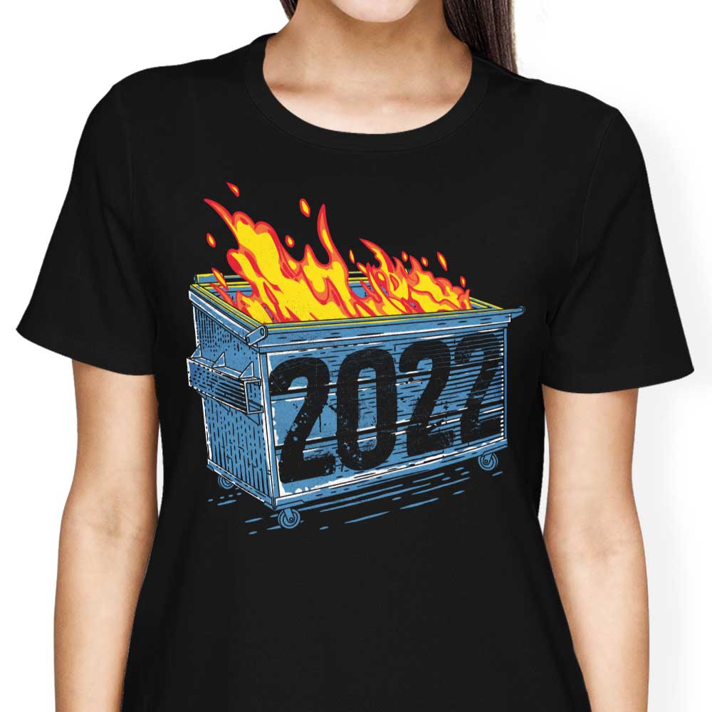 2022 Rocketman Women's Fashionable Dumpster Fire Apparel