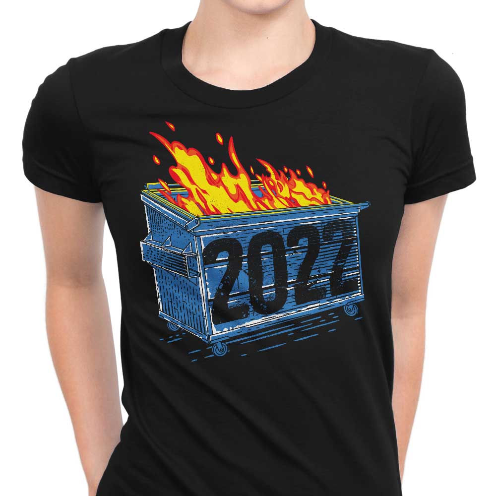 2022 Rocketman Women's Fashionable Dumpster Fire Apparel