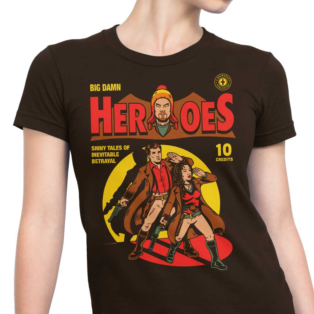Harebrained's Heroes Comic Women's Stylish T-Shirts
