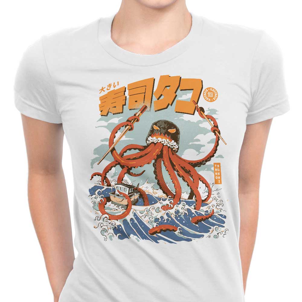 Ilustrata's Tako Sushi Women's Comfortable Cotton T-Shirts