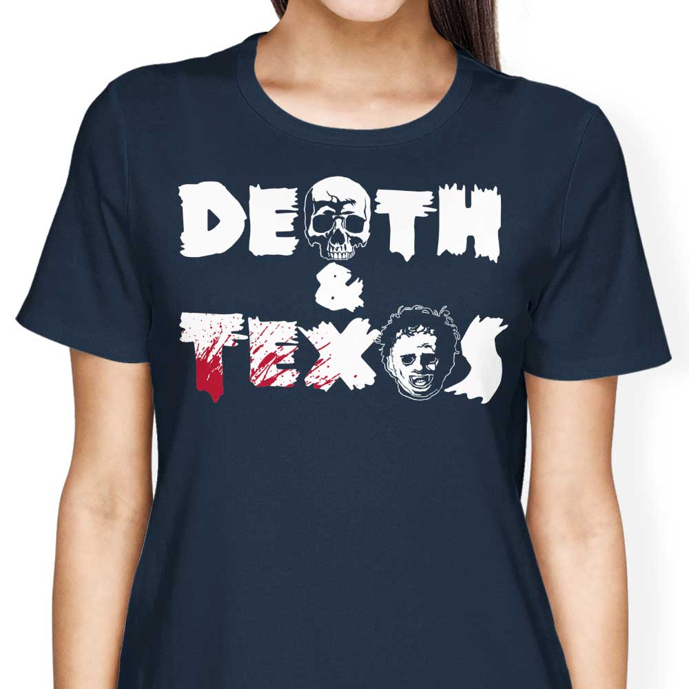 Death and Texas Women's Fashion Apparel - T-Shirts and Premium T-Shirts
