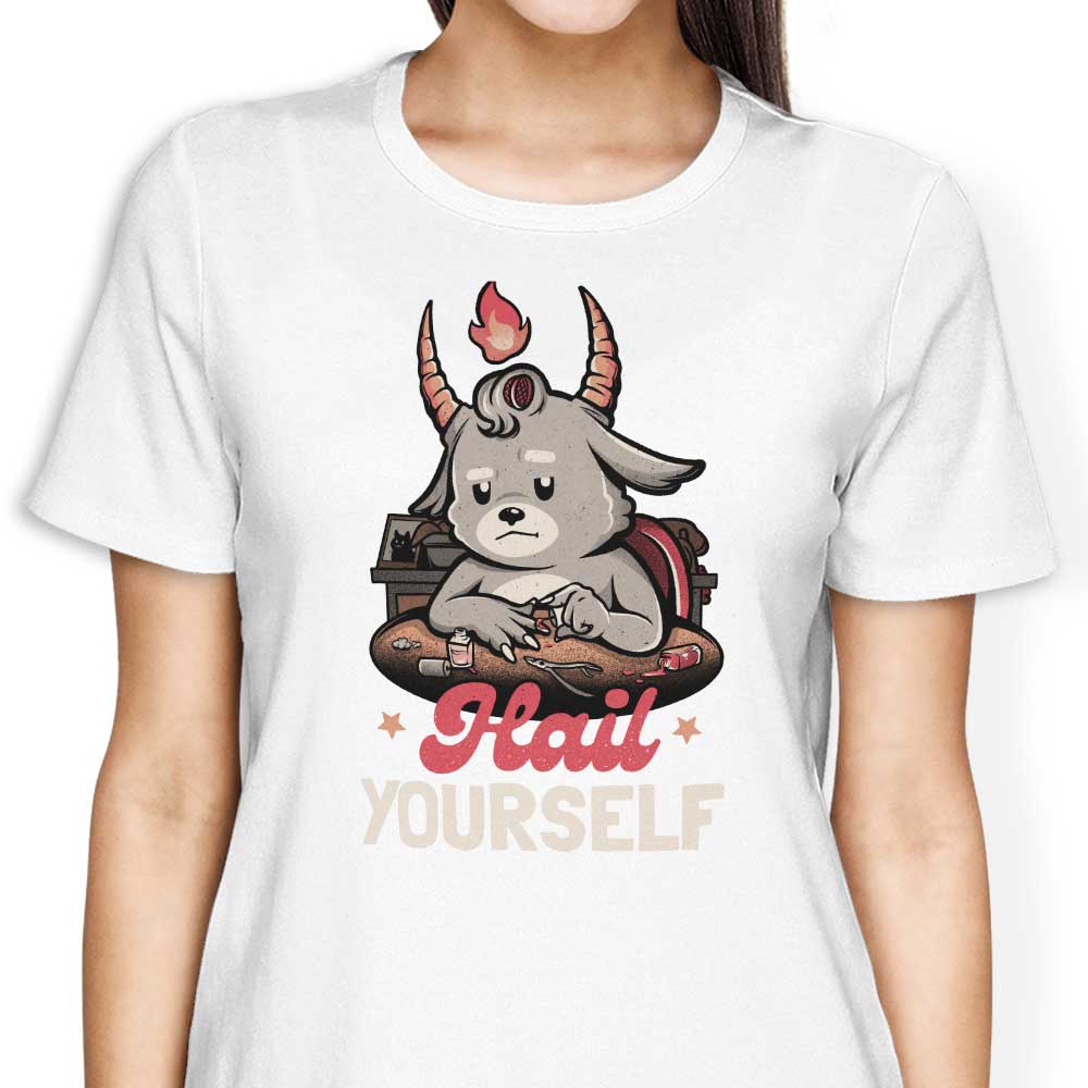 Elegant Women's Apparel - 'Hail Yourself' T-Shirts