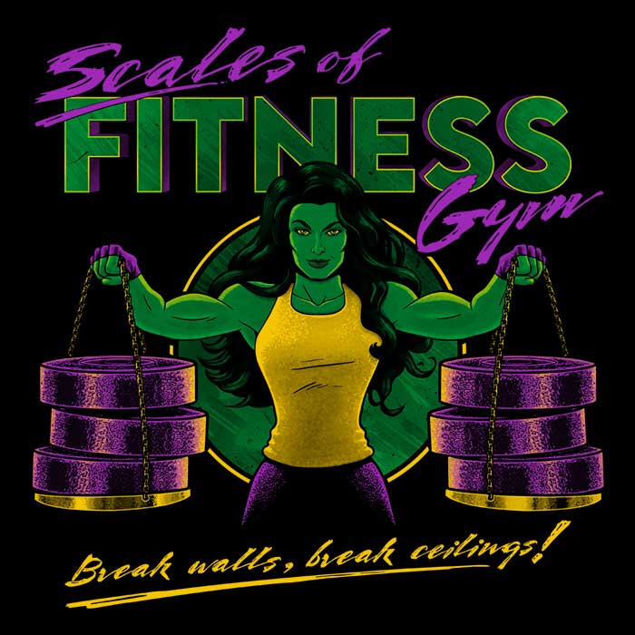 Fitness - Related Women's Clothing Apparel: Scales of Fitness