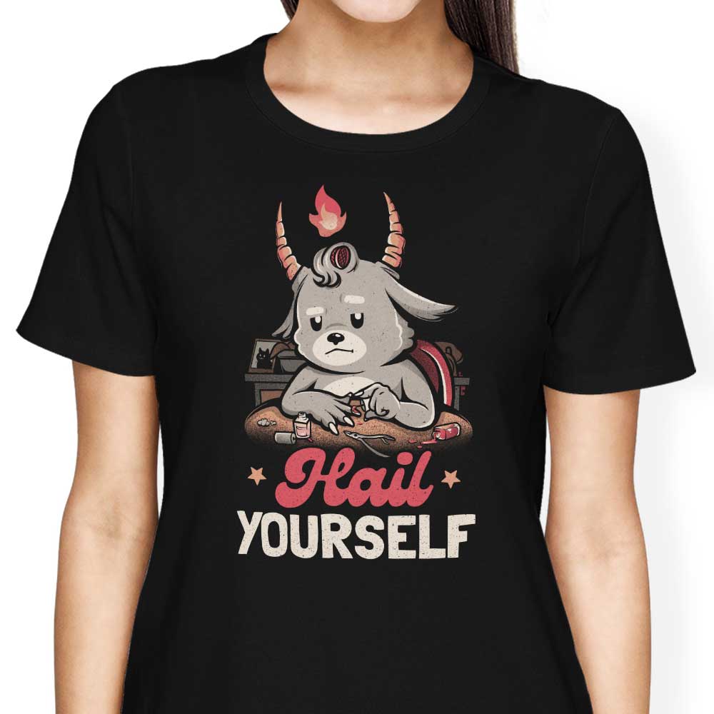 Elegant Women's Apparel - 'Hail Yourself' T-Shirts