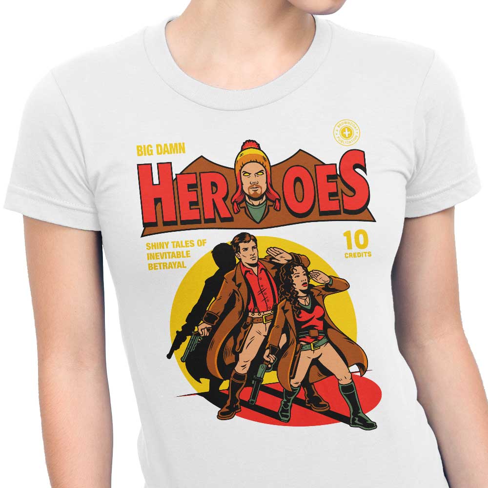 Harebrained's Heroes Comic Women's Stylish T-Shirts
