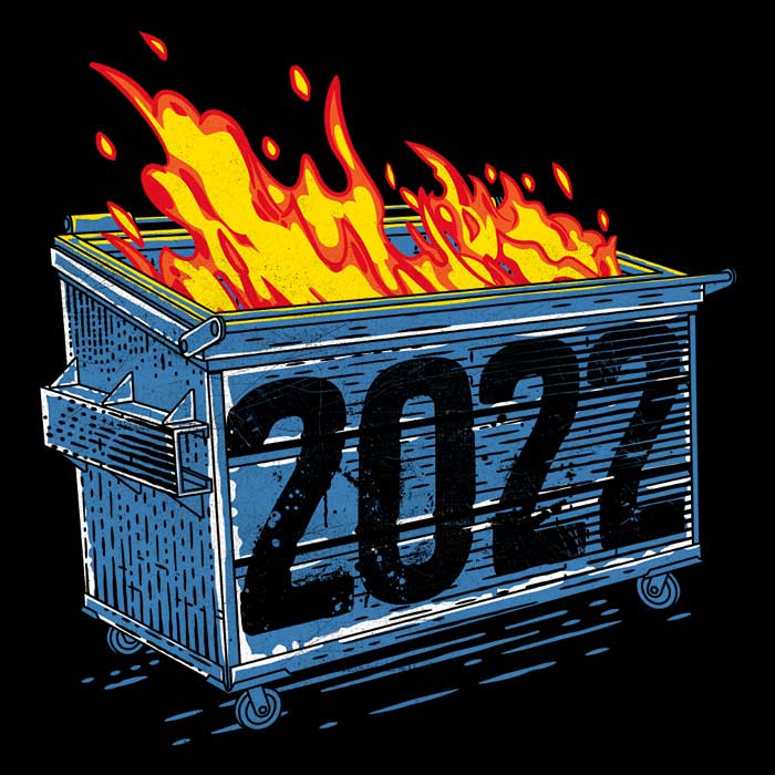2022 Rocketman Women's Fashionable Dumpster Fire Apparel