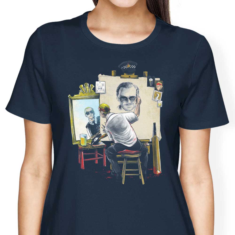 Alberto Arni's Triple Cornetto Portrait Women's Fashionable T - Shirts