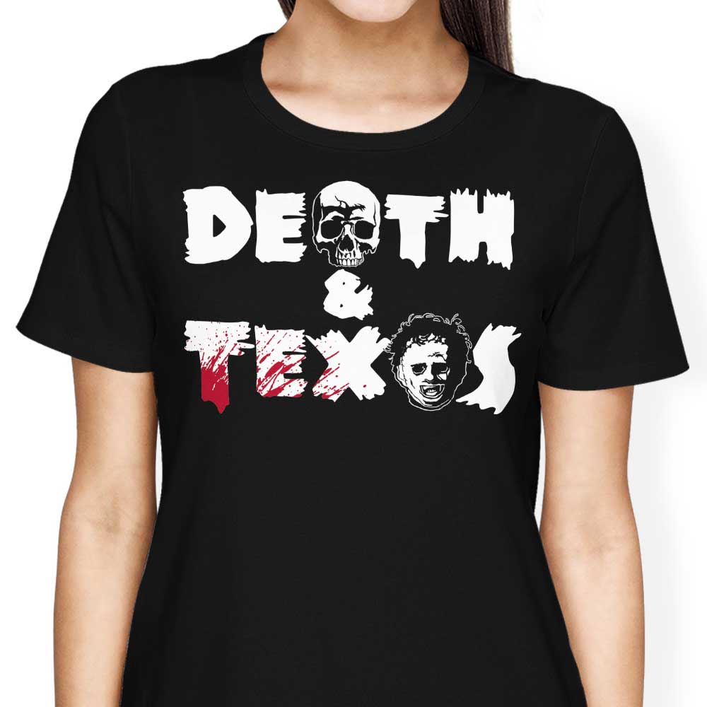 Death and Texas Women's Fashion Apparel - T-Shirts and Premium T-Shirts