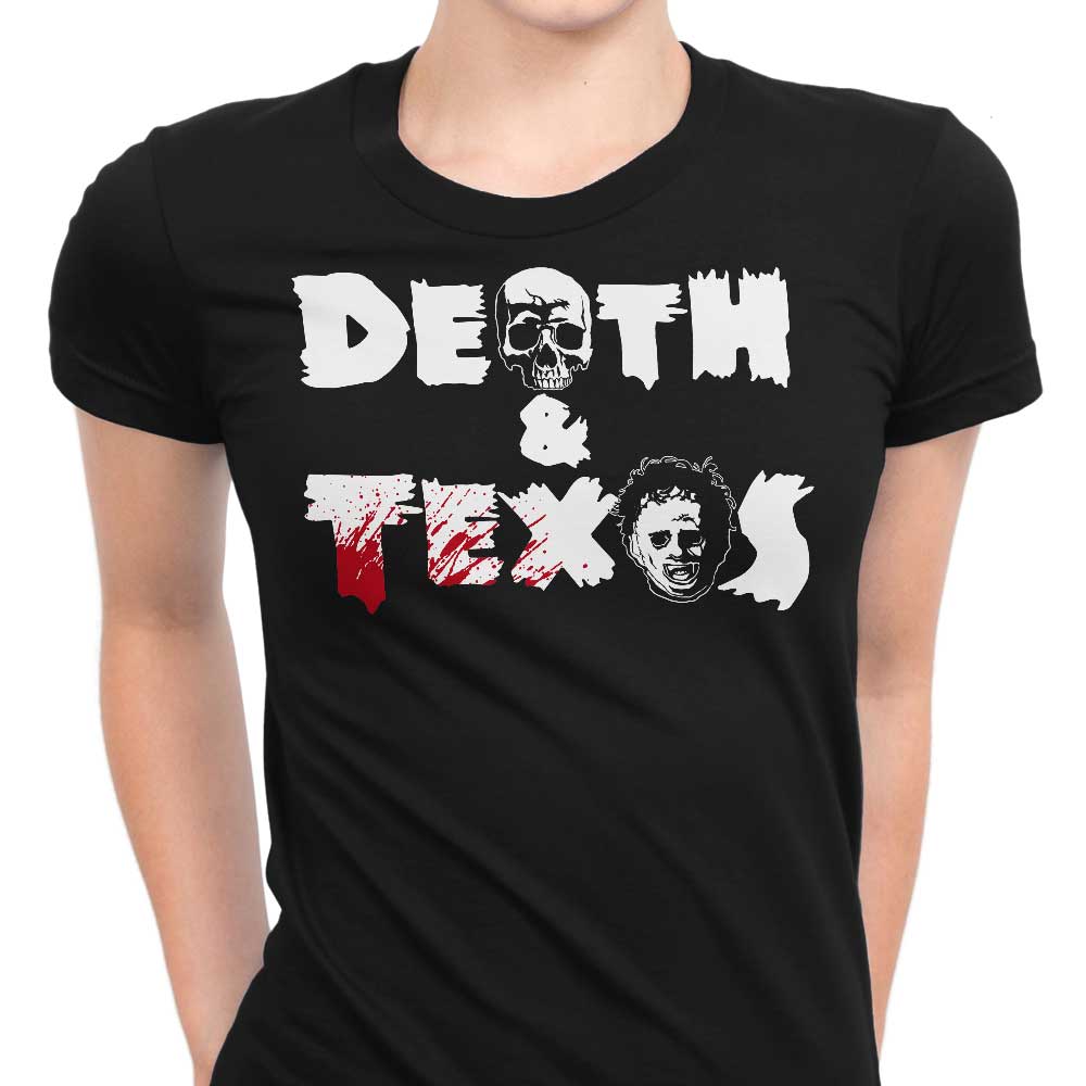 Death and Texas Women's Fashion Apparel - T-Shirts and Premium T-Shirts