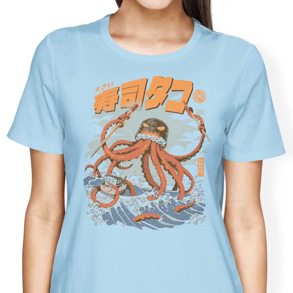 Ilustrata's Tako Sushi Women's Comfortable Cotton T-Shirts
