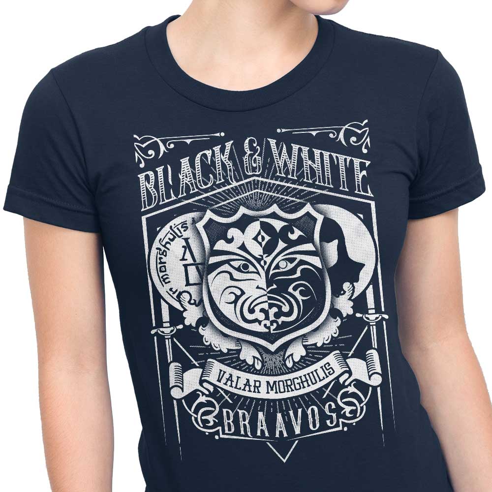 Vintage Black and White Women's Fashionable Apparel