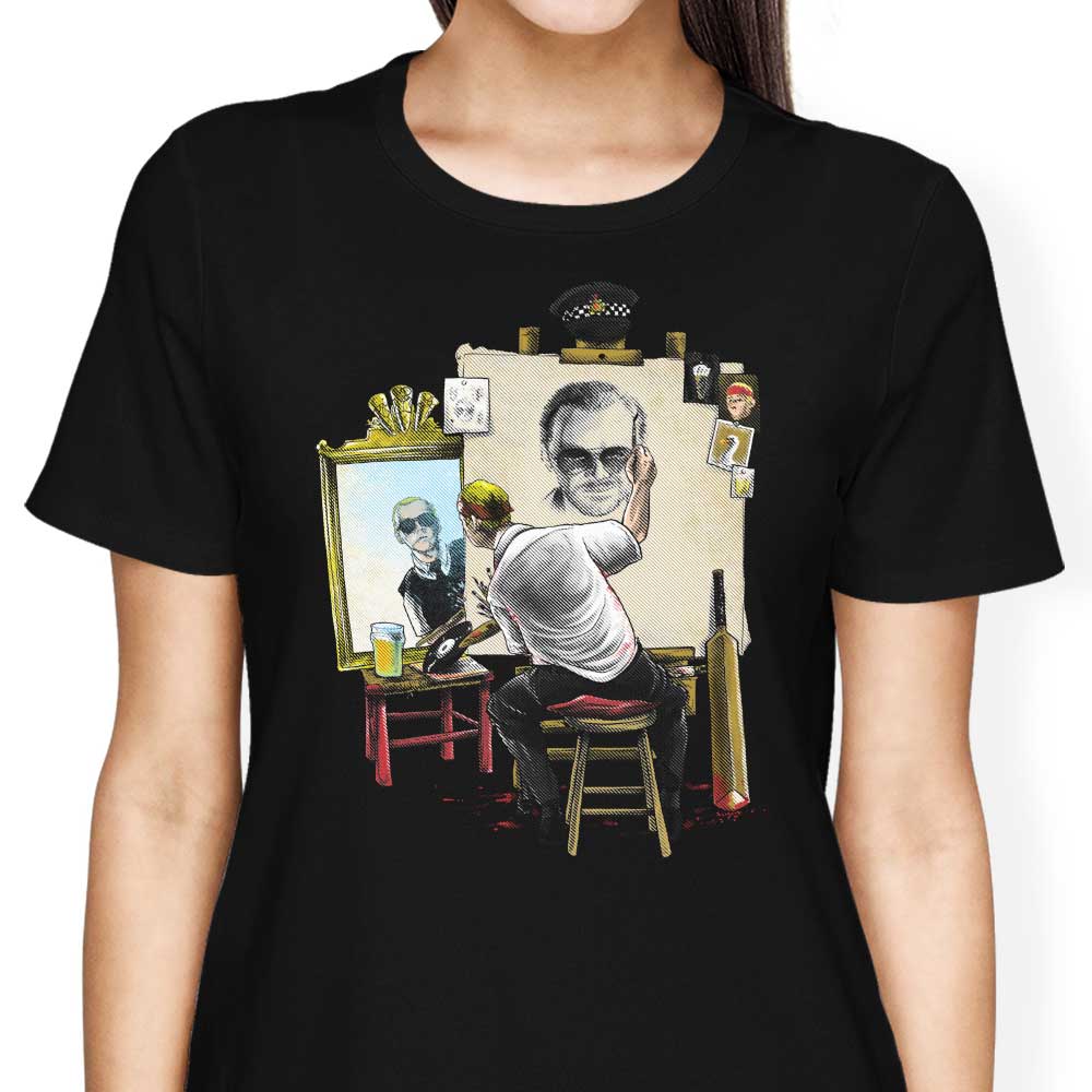 Alberto Arni's Triple Cornetto Portrait Women's Fashionable T - Shirts