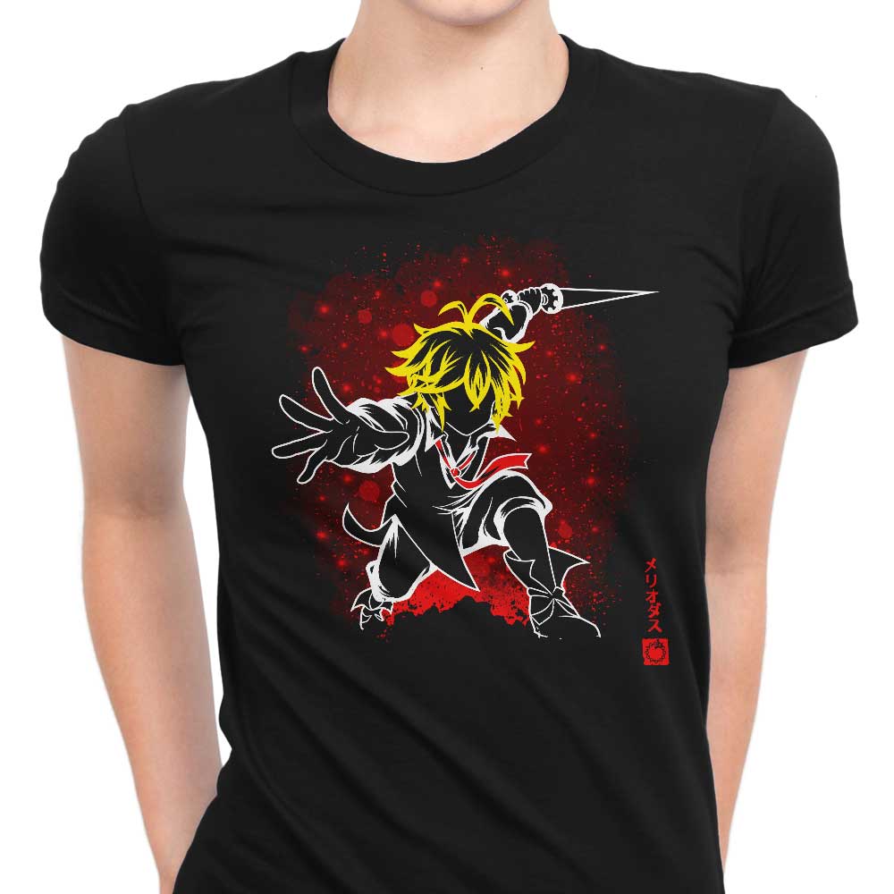 Soulkr's Wrathful Women's T-Shirts in Various Sizes
